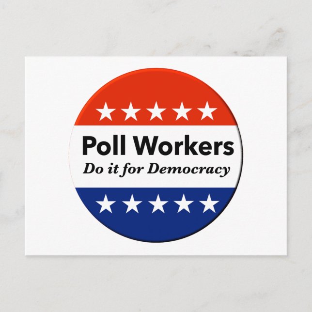 Carte Postale Les Travailleurs Du Sondage Le Font Pour La Démocr (Devant)