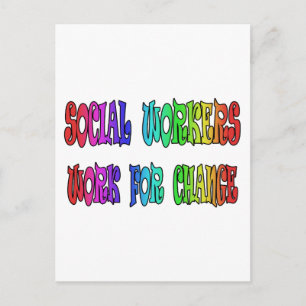 Carte Postale Les Travailleurs Sociaux Travaillent Pour Le Chang