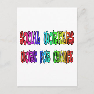 Carte Postale Les Travailleurs Sociaux Travaillent Pour Le Chang