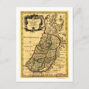 Carte Postale Les tribus d'Israël en PalestineCarte panoramique