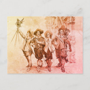 Carte Postale Les trois mousquetaires par Alexandre Dumas