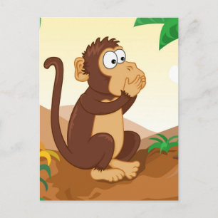 Carte Postale Les trois singes sages