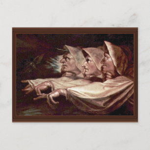 Carte Postale Les Trois Sorcières Anglais - Les Soeurs Étranges 