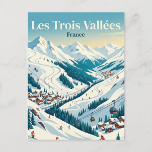 Carte Postale Les Trois Vallées France