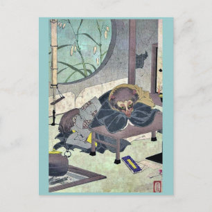 Carte Postale Les vêtements changeant théière par Taiso, Yoshito