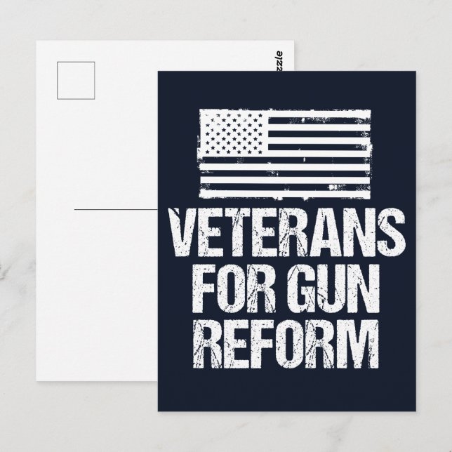 Carte Postale Les vétérans de la réforme des armes à feu (Devant / Derrière)