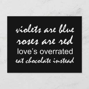 Carte Postale Les violettes sont bleues