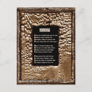 Carte Postale Les visages du péché