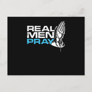 Carte Postale Les vrais hommes prient Religion Foi Eglise Dieu G