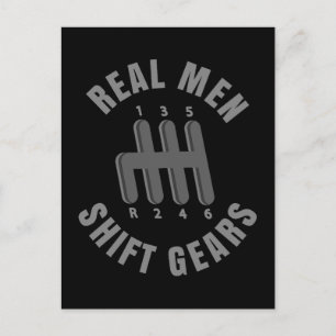 Carte Postale Les vrais hommes se déplacent