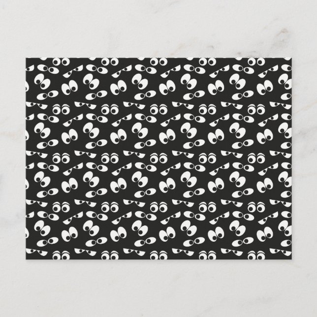 Carte Postale Les yeux d'Halloween (Devant)