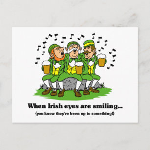 Carte Postale Les yeux irlandais sourient