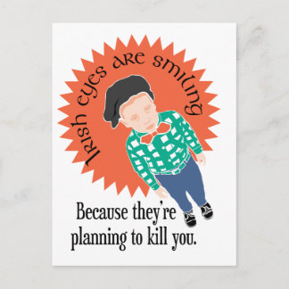 Carte Postale Les Yeux Irlandais sourient...