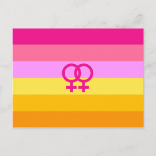 Carte Postale Lesbienne Dawn Pride Femmes qui aiment les femmes