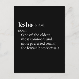 Carte Postale LESBO (définition)