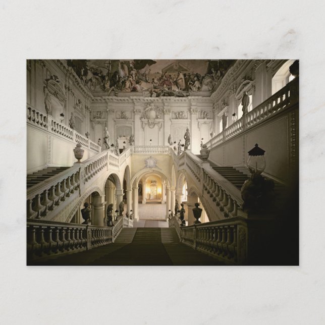 Carte Postale L'escalier, construit 1719-44 (Devant)