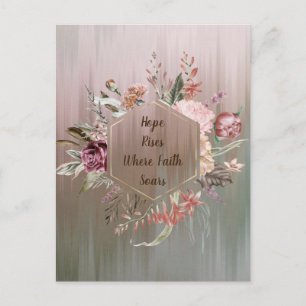 Carte postale : L'espoir renaît où la foi s'envole