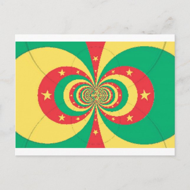 Carte Postale L'Esprit du Cameroun : Lions indomptables (Devant)