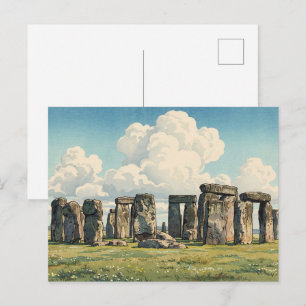 Carte Postale L'estampe japonaise de Stonehenge