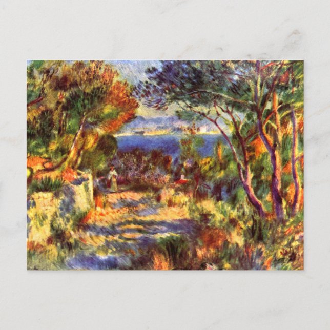 Carte Postale L'Estaque par Pierre Renoir, Impressionnisme Vinta (Devant)