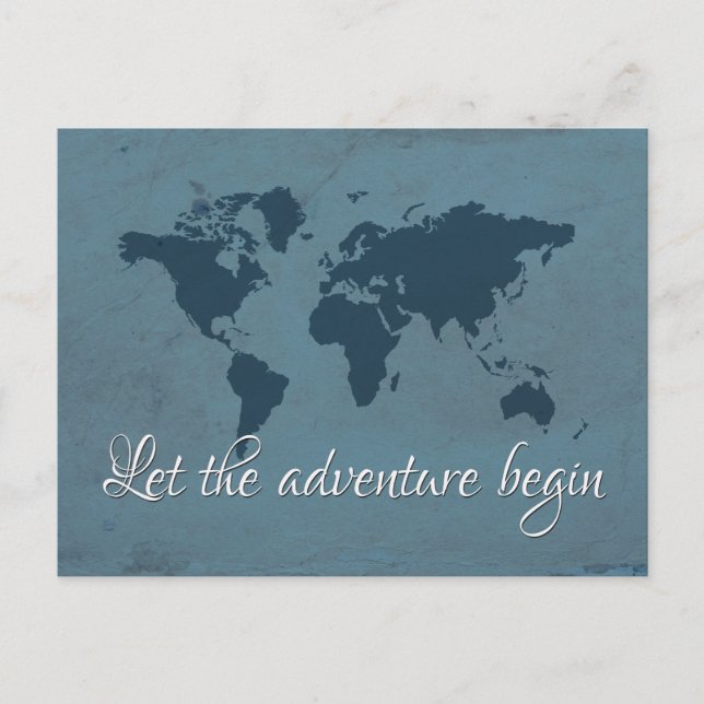 Carte Postale Let the adventure begin (Devant)