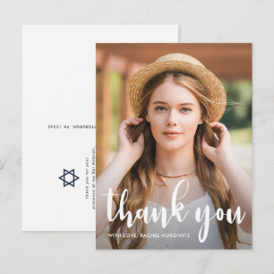Carte Postale L'étoile simple du Merci Bat mitzvah de David Phot