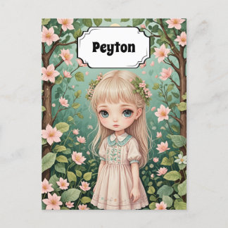 Carte Postale L'Étreinte de Blossom Personnalisée