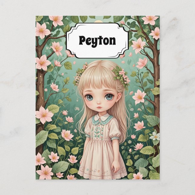 Carte Postale L'Étreinte de Blossom Personnalisée (Devant)
