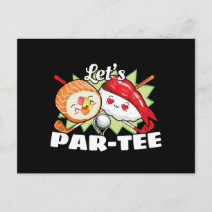 Carte Postale Lets Par Tee Golf Pun - Golf Party