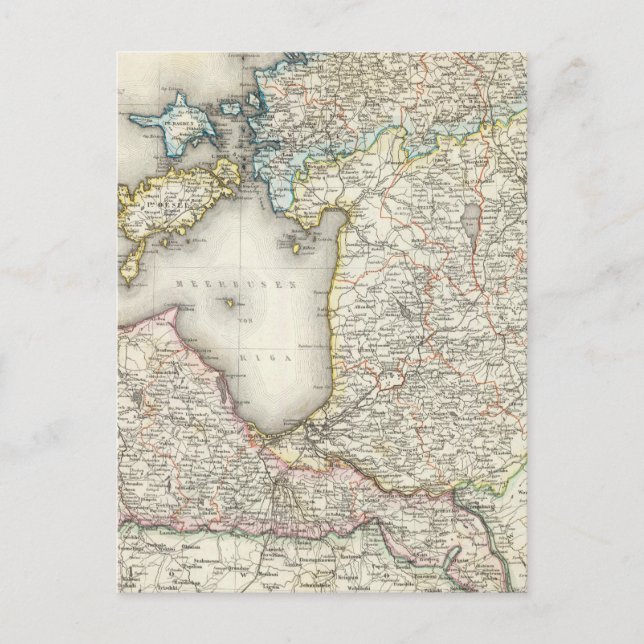 Carte Postale Lettonie, Estonie (Devant)