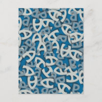 Lettre A bleu