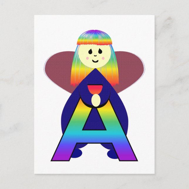 Carte Postale LETTRE Angelbet A (Devant)