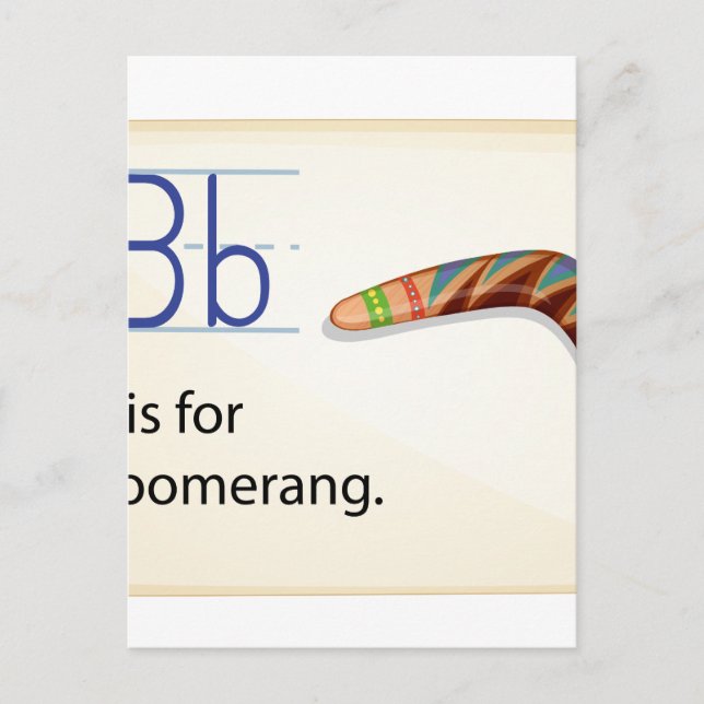 Carte Postale Lettre B (Devant)