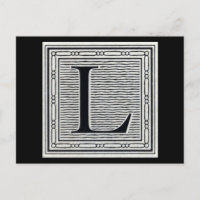Lettre bloc "L" Bois coupé en bois