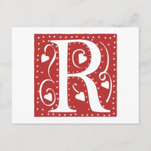 Carte Postale LETTRE COEUR mariage R