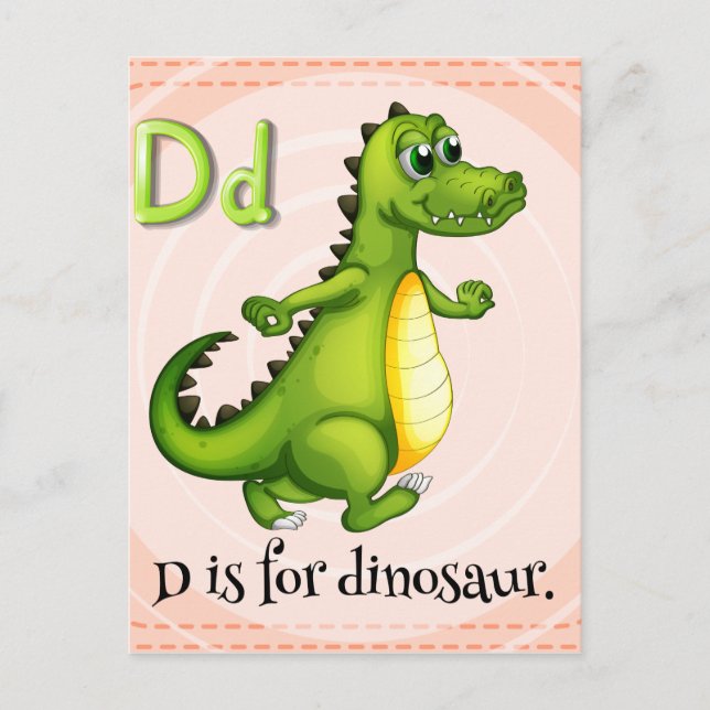 Carte Postale Lettre D (Devant)