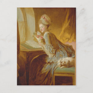 Carte Postale Lettre d'amour - Jean-Honoré Fragonard