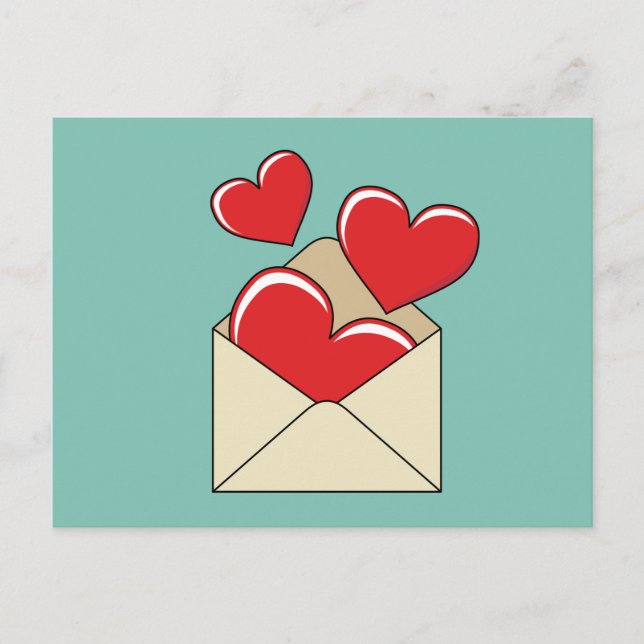 Carte Postale Lettre de love (Devant)