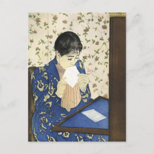 Carte Postale Lettre de Mary Cassatt, Impressionnisme Vintage