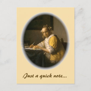 Carte Postale Lettre de Vermeer