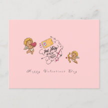 Lettre de voeux Embrace Love de Cupid