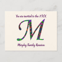 Lettre d'invitation à la réunion de famille M Mono