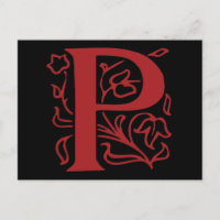 Lettre fantaisie P