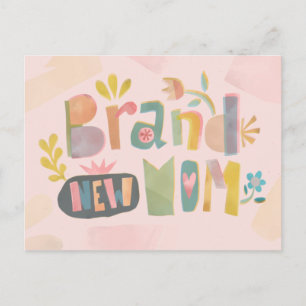 CARTE POSTALE LETTRE FLORALE DE LA JOURNÉE DE LA MÈRE