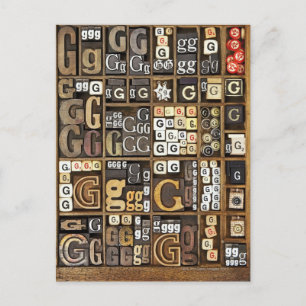 Carte Postale Lettre G