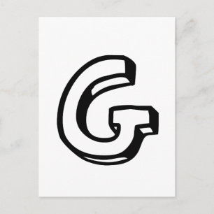 Carte Postale Lettre G