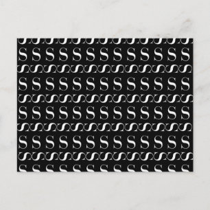 CARTE POSTALE LETTRE INITIALE MONÂTRE S