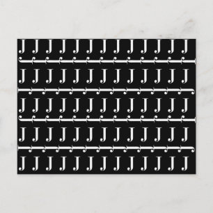 CARTE POSTALE LETTRE INITIALE MOYENNE J