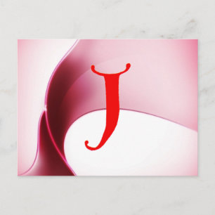 Carte postale Lettre J