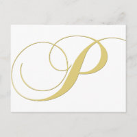 Lettre monographie P Golden Single